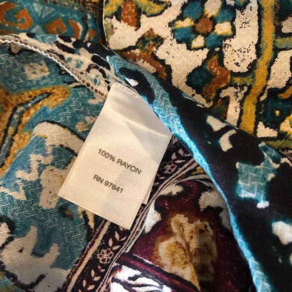 J. Jill | Jewel Patchwork Button Down Tunic Top - Picture 7 of 8